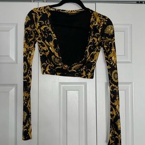 Versace crop top